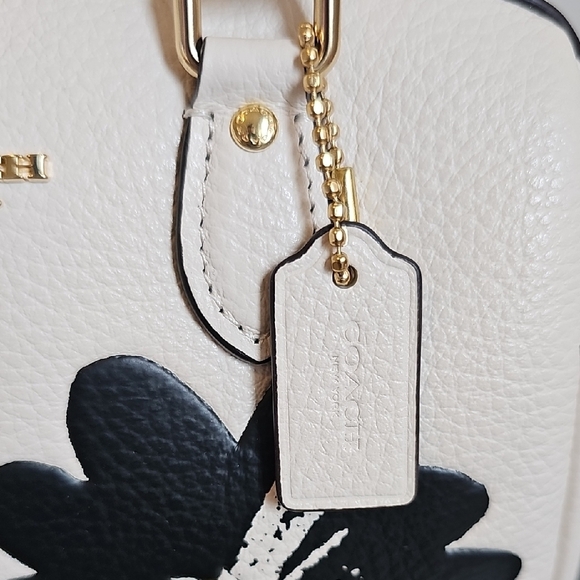 Coach 2024 NWT Mini Rowan Crossbody Bag with Floral Print - Picture 3 of 12